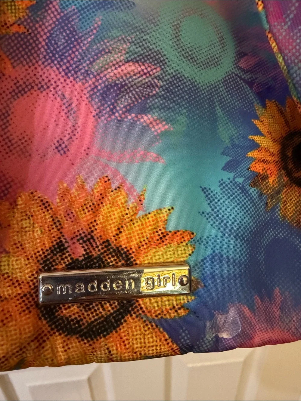 Madden Girl Sunflower Print Backpack - Multicolor